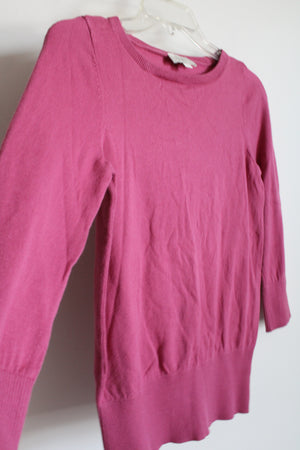 LOFT Pink Knit Sweater | XS