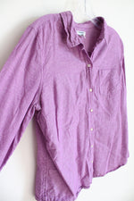 Old Navy Purple Long Sleeved Button Down Top | L