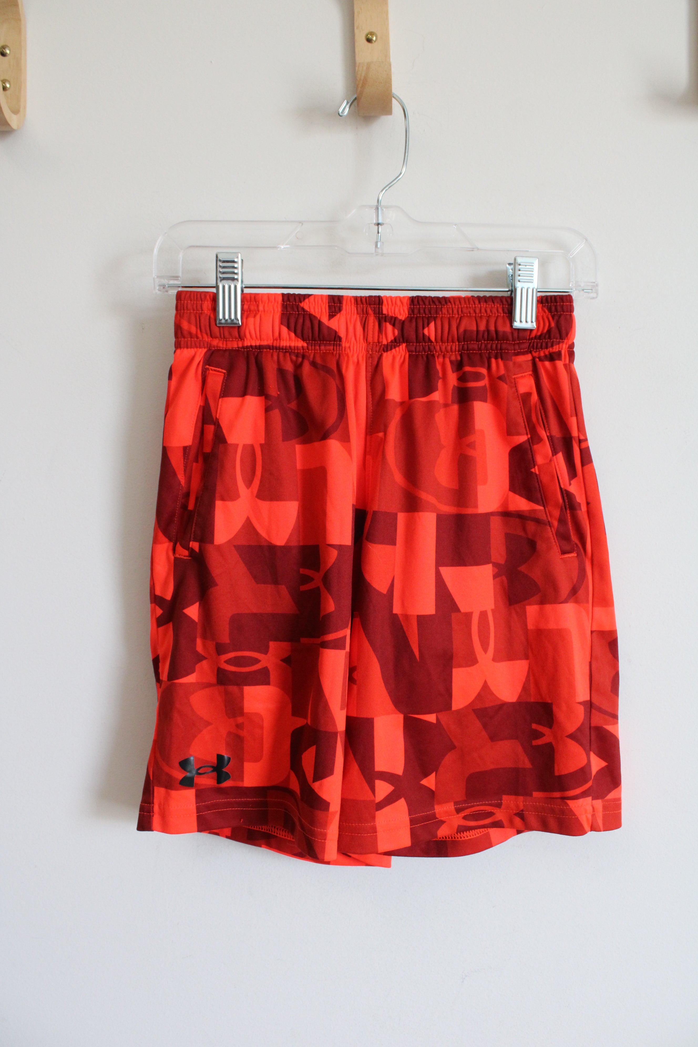 Patterned athletic shorts on sale