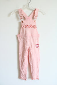 Colette Lilly Pink Ruffled Overalls | Youth M (5/6)