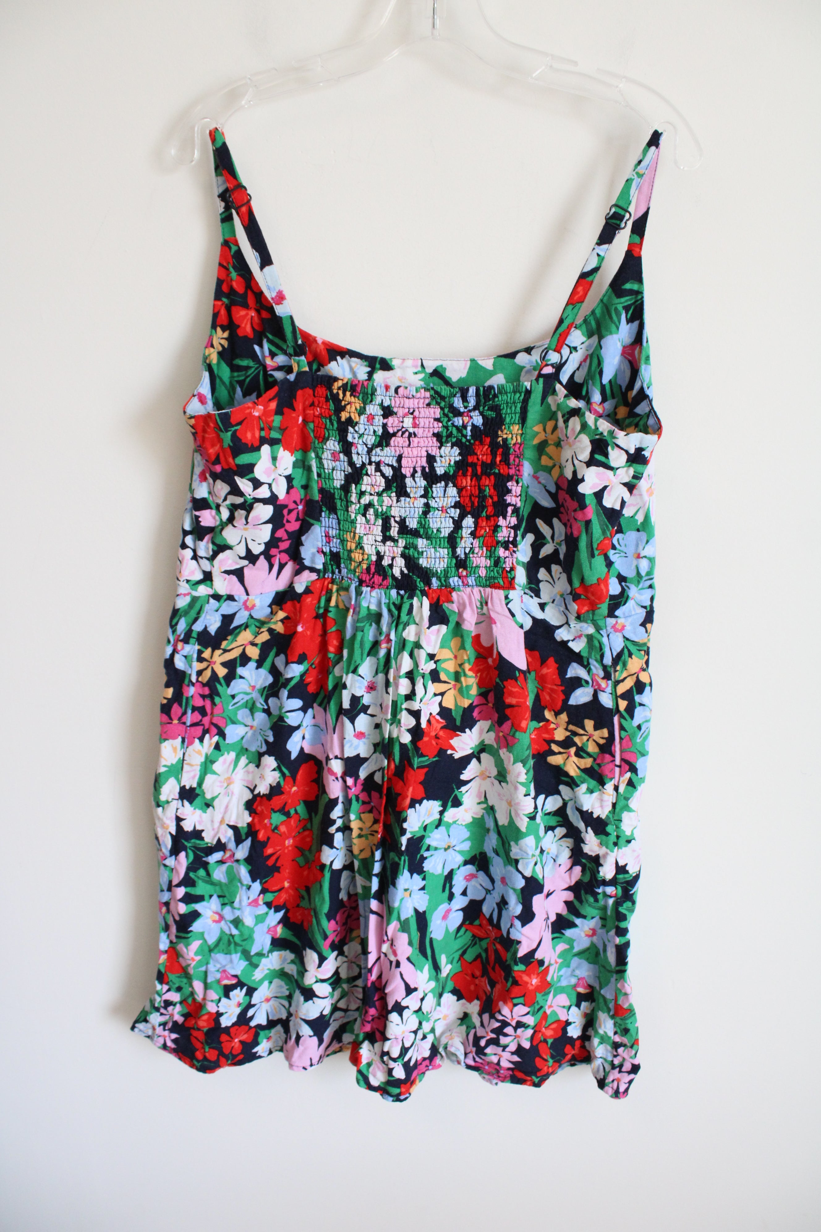 Old Navy Linen Blend Colorful Floral Dress | XL