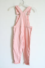 Colette Lilly Pink Ruffled Overalls | Youth M (5/6)