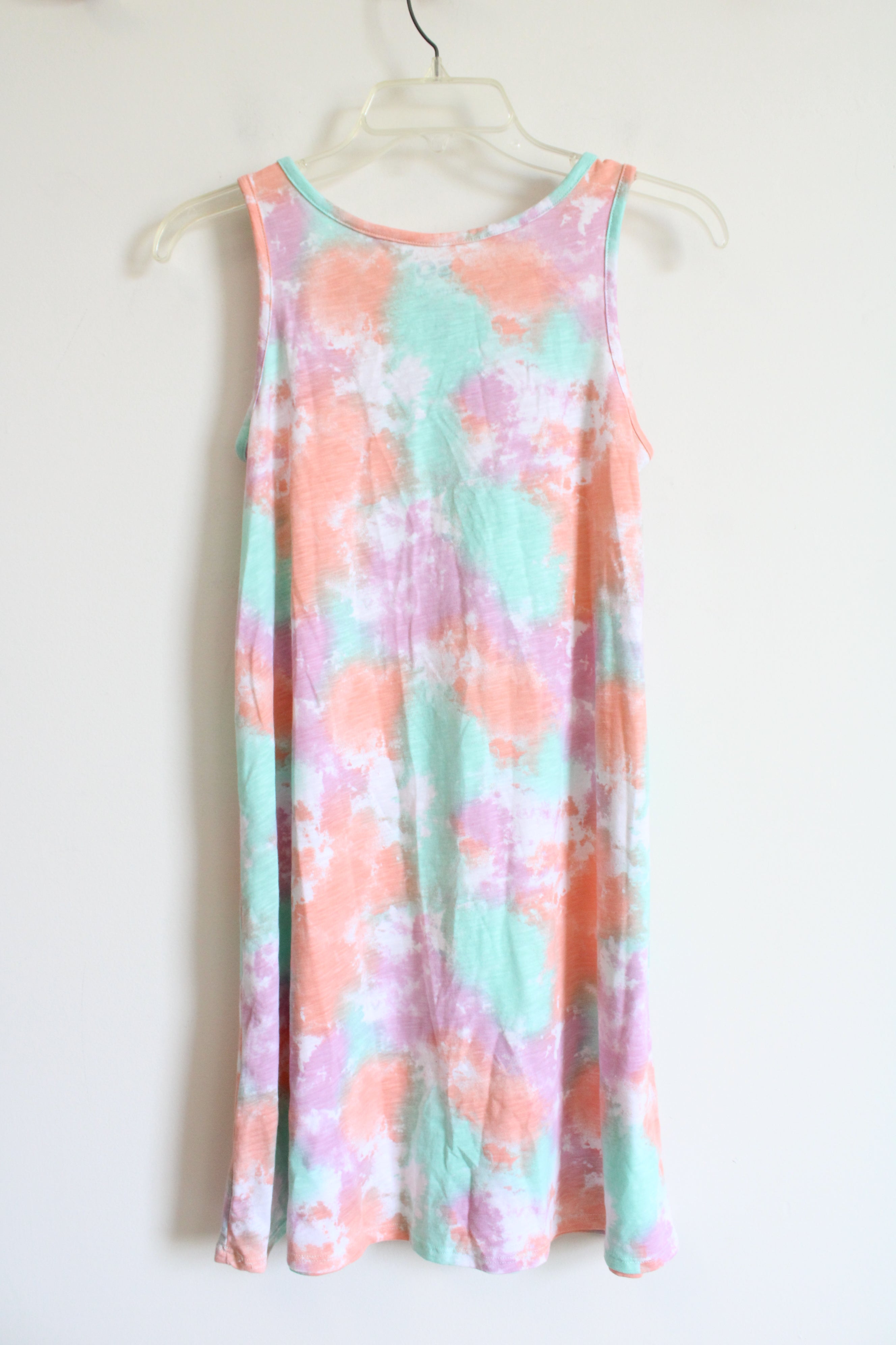 SO Orange Purple Green Tie-Dyed Dress | Youth XL (14/16)