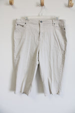 Beston Cream Capri Pants | 16