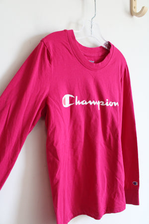 Champion Magenta Long Sleeved Shirt | Youth M (10/12)