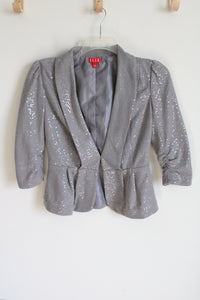 Elle Gray Sequined Blazer | 4