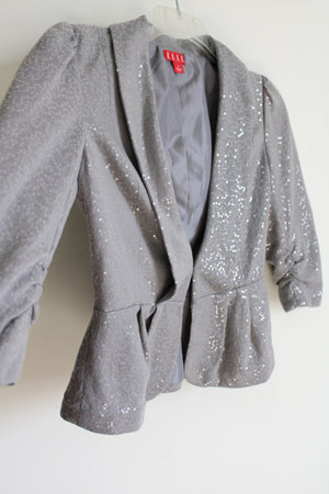 Elle Gray Sequined Blazer | 4