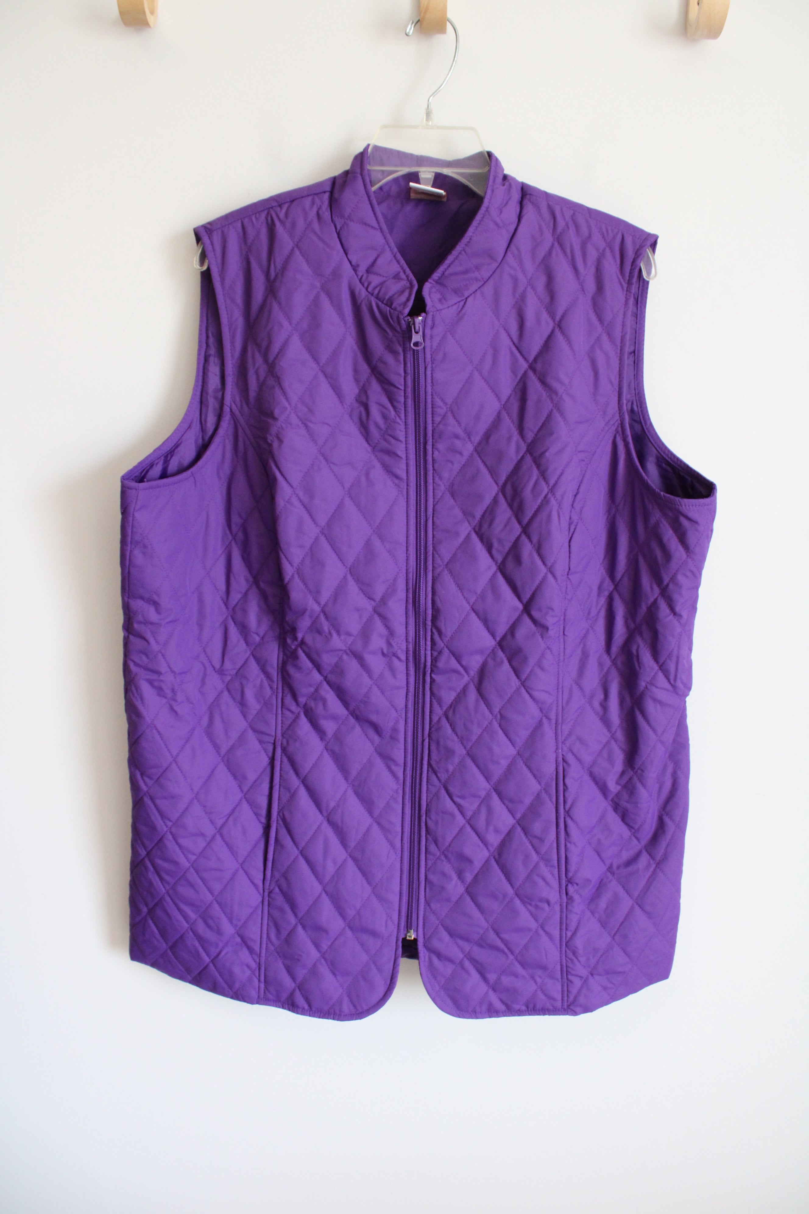 Tudor Court Purple Quilted Vest | XL