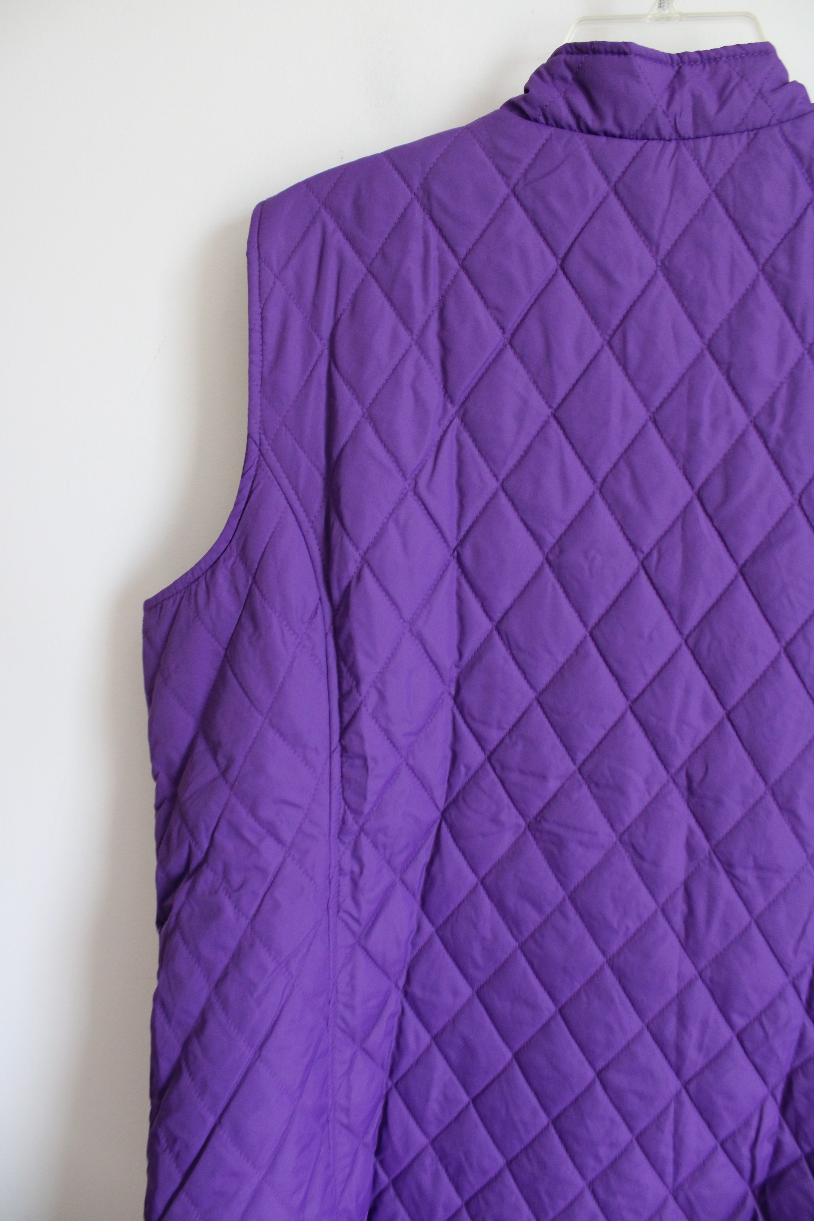 Tudor Court Purple Quilted Vest | XL