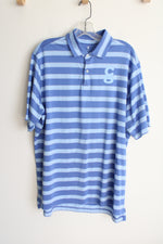 Fairway & Greene Blue Striped Polo Shirt | L