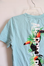 Abercrombie Kids Light Blue Toucan Shirt | Youth 9/10