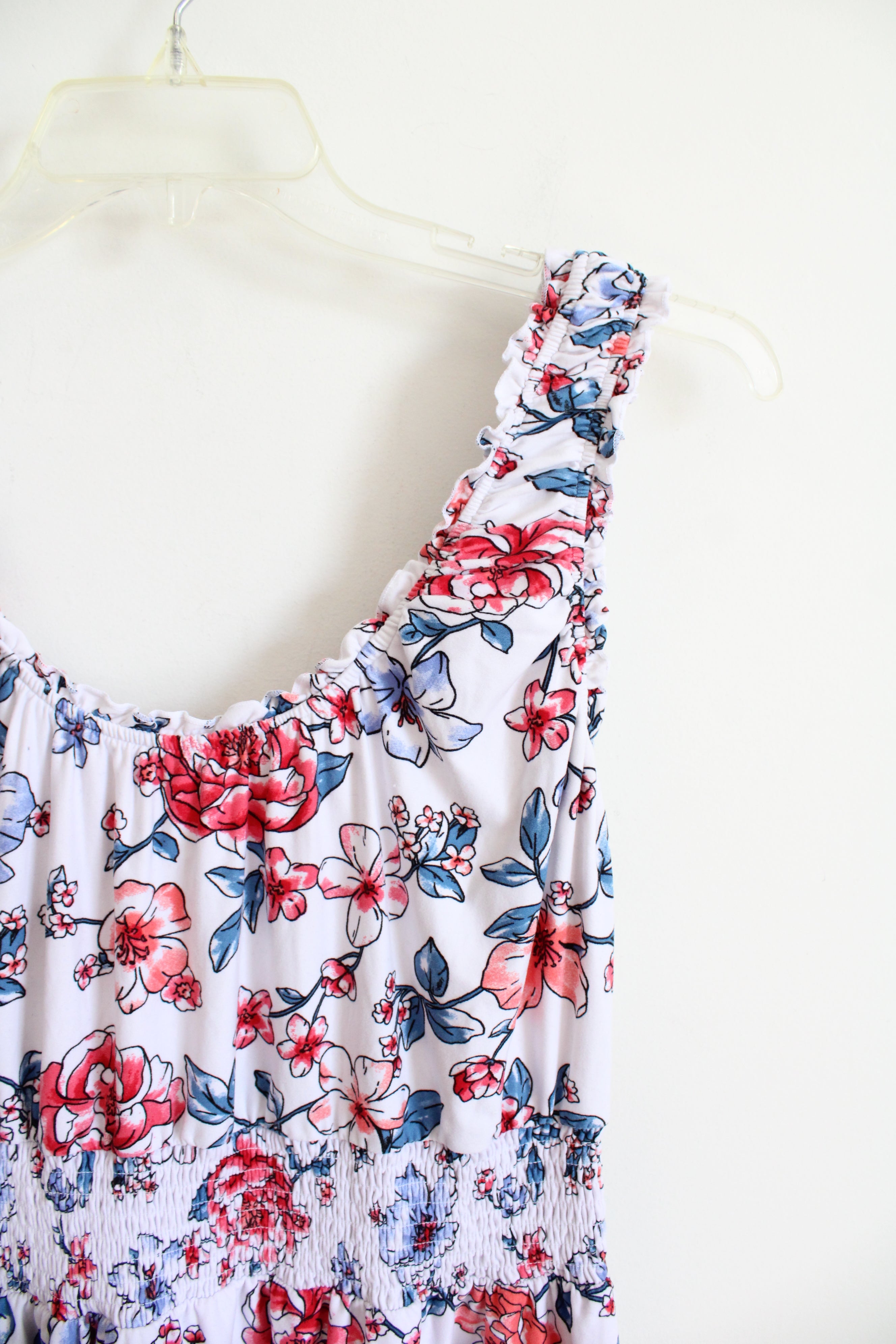 No Boundaries Red White & Blue Floral Dress | XL