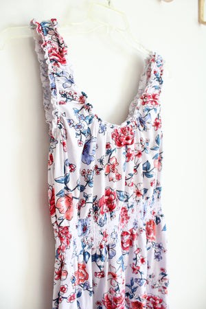 No Boundaries Red White & Blue Floral Dress | XL