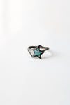 Turquoise Star Silver Ring | Size 6