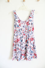 No Boundaries Red White & Blue Floral Dress | XL