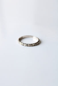 Sterling Silver Shimmer Cut Band | Size 7