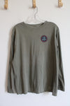 Life Is Good Green Hockey Long Sleeved Shirt | Youth XL (18/20)