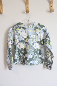 Carter's Kid Blue Green & Yellow Floral Hoodie | Youth 8