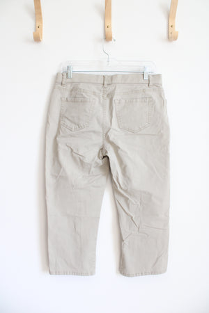 Merona Stretch Khaki Capri Pants | 6