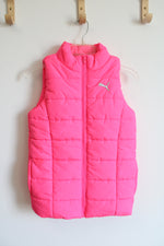 Puma Hot Pink Puffer Vest | Youth M (10/12)