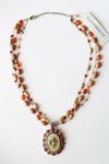 NEW Liz Claiborne Wooden Beaded Necklace