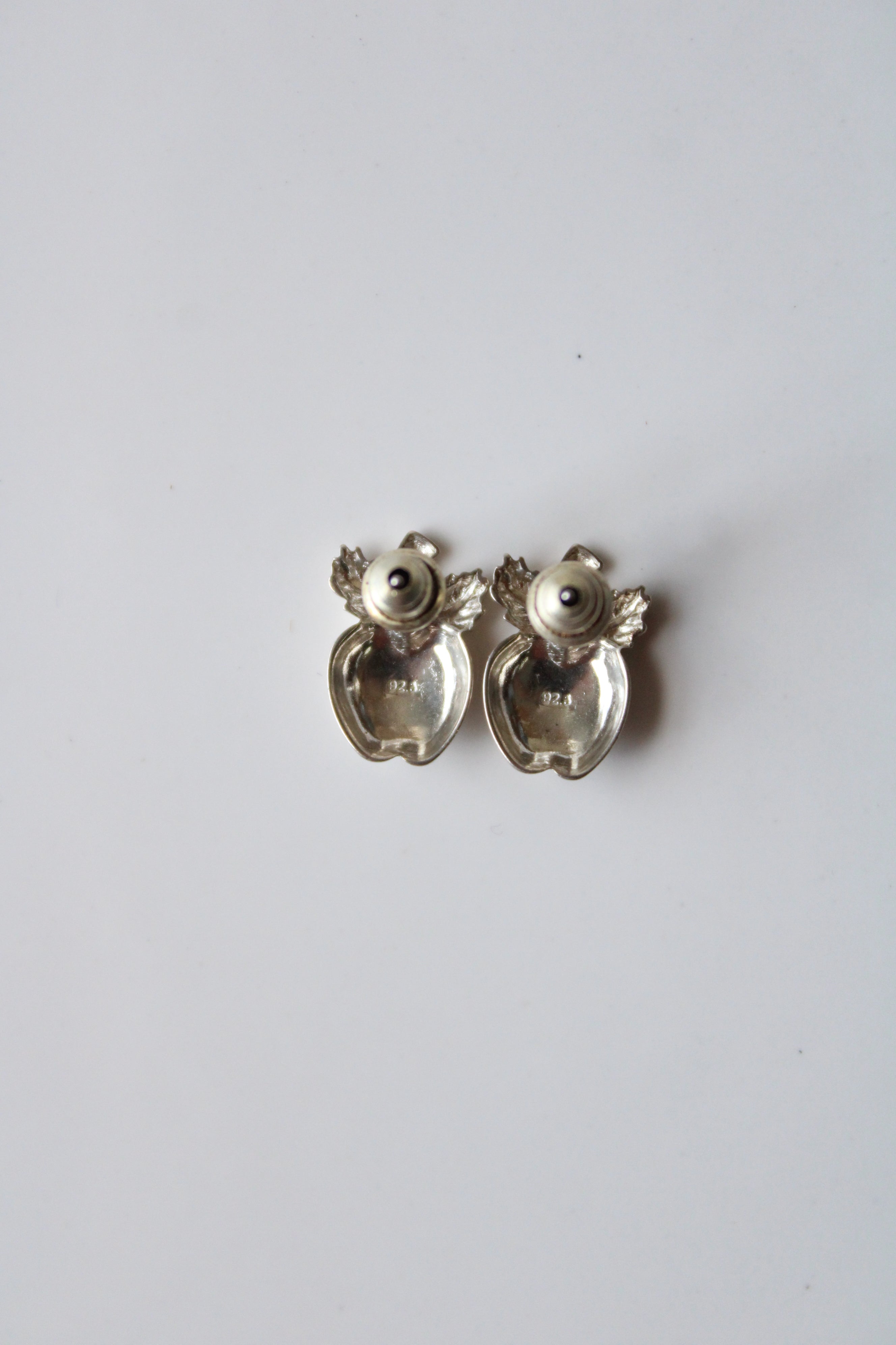 Apple Sterling Silver Stud Earrings