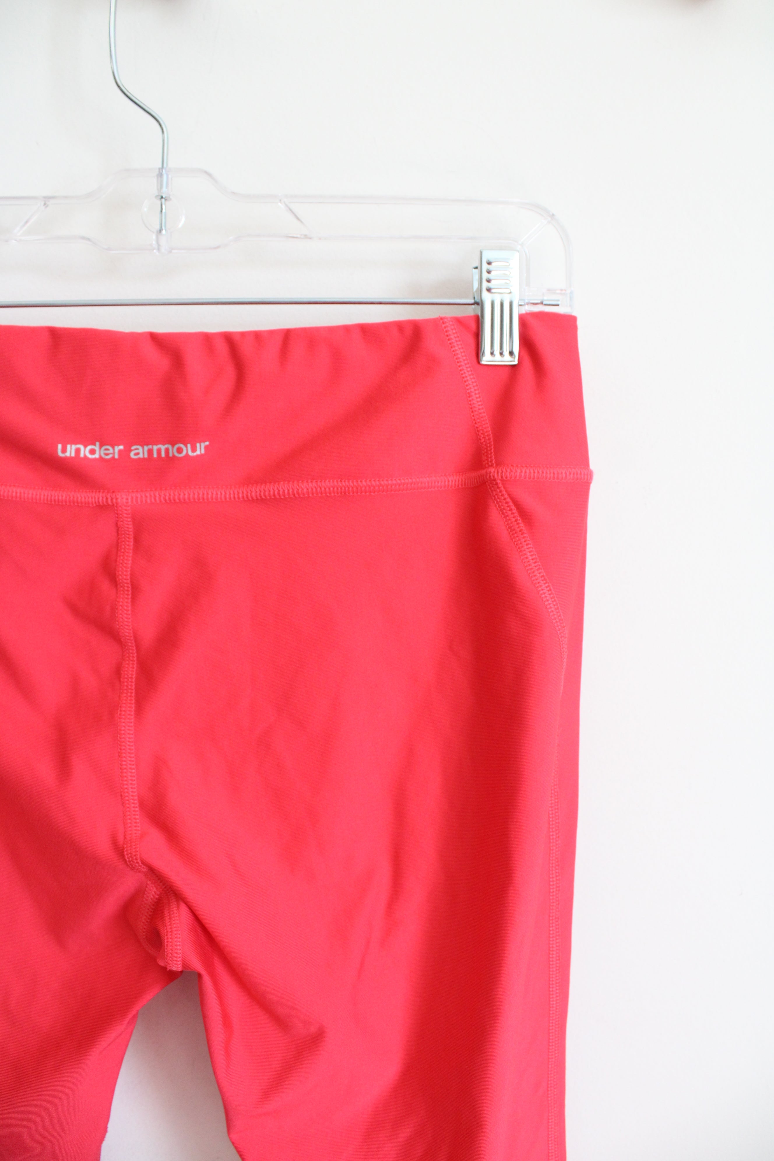 Under Armour Red Orange Athletic Capri Leggings | M