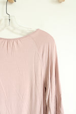 Old Navy Soft Pink Smocked Top | S