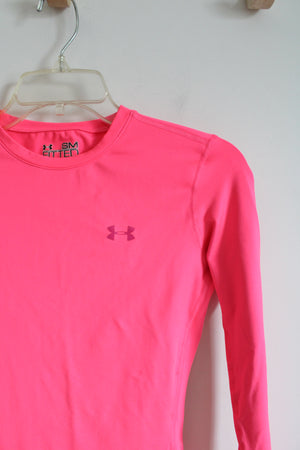 Under Armour Hot Pink Coldgear Long Sleeve Shirt | S