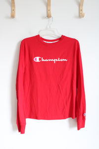 Champion Red Long Sleeved Tee | M