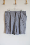 Izod Gray Cotton Shorts | 36