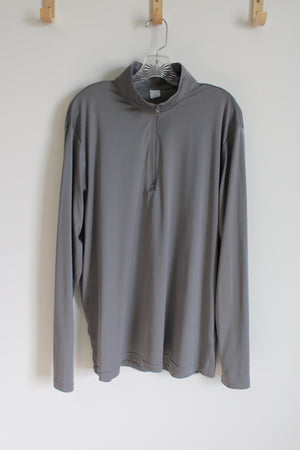 Sport-Tek Gray Quarter Zip Pullover | XL