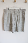 346 Brooks Brothers Green White Pinstripe Shorts | 38