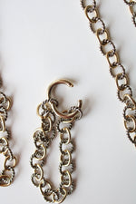 Two-Tone Gold & Silver Chain Necklace & Bracelet Set