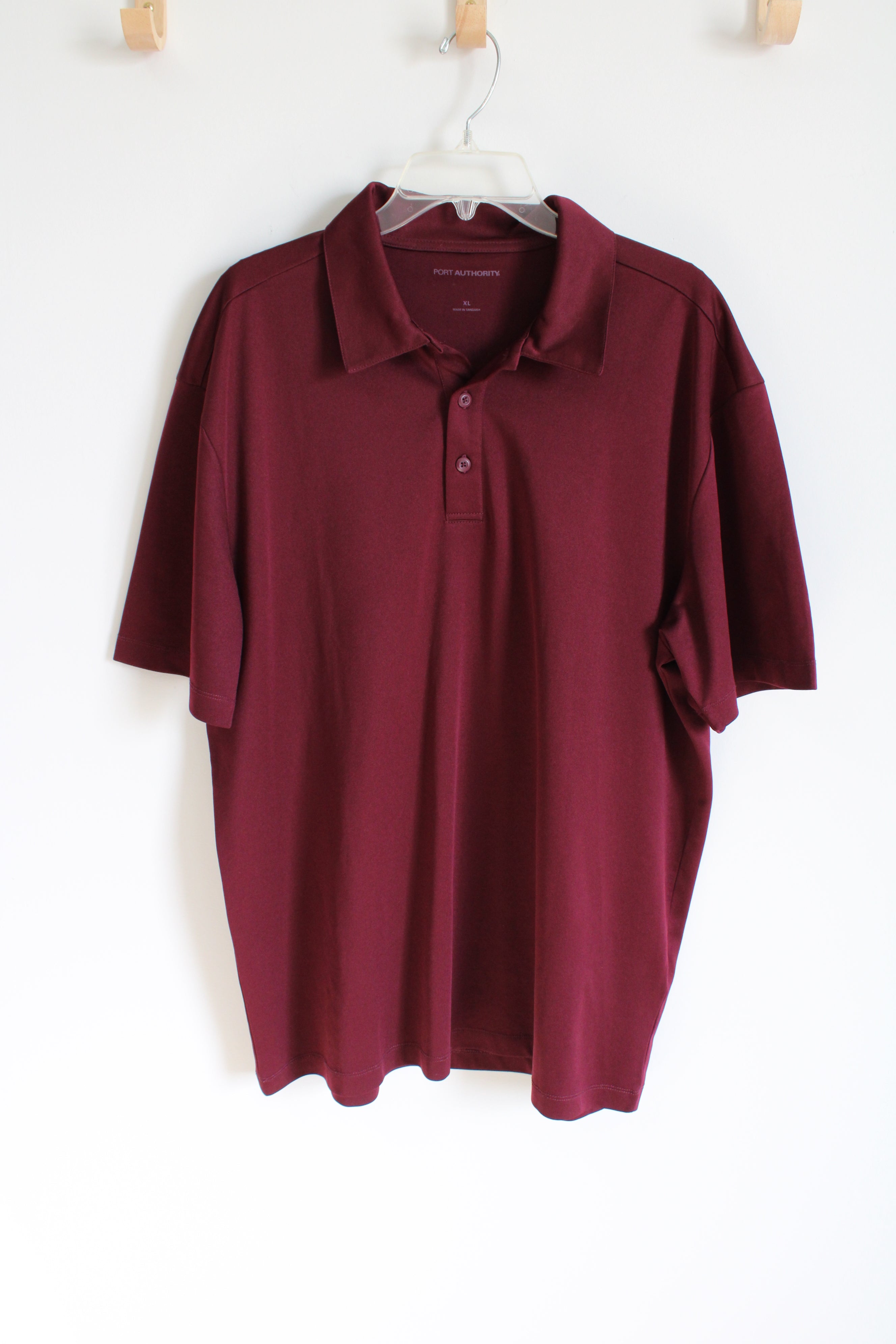 Port Authority Maroon Polo Shirt | XL – Jubilee Thrift