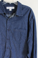 Old Navy Regular Fit Built-In Flex Chambray Everyday Shirt | XXL