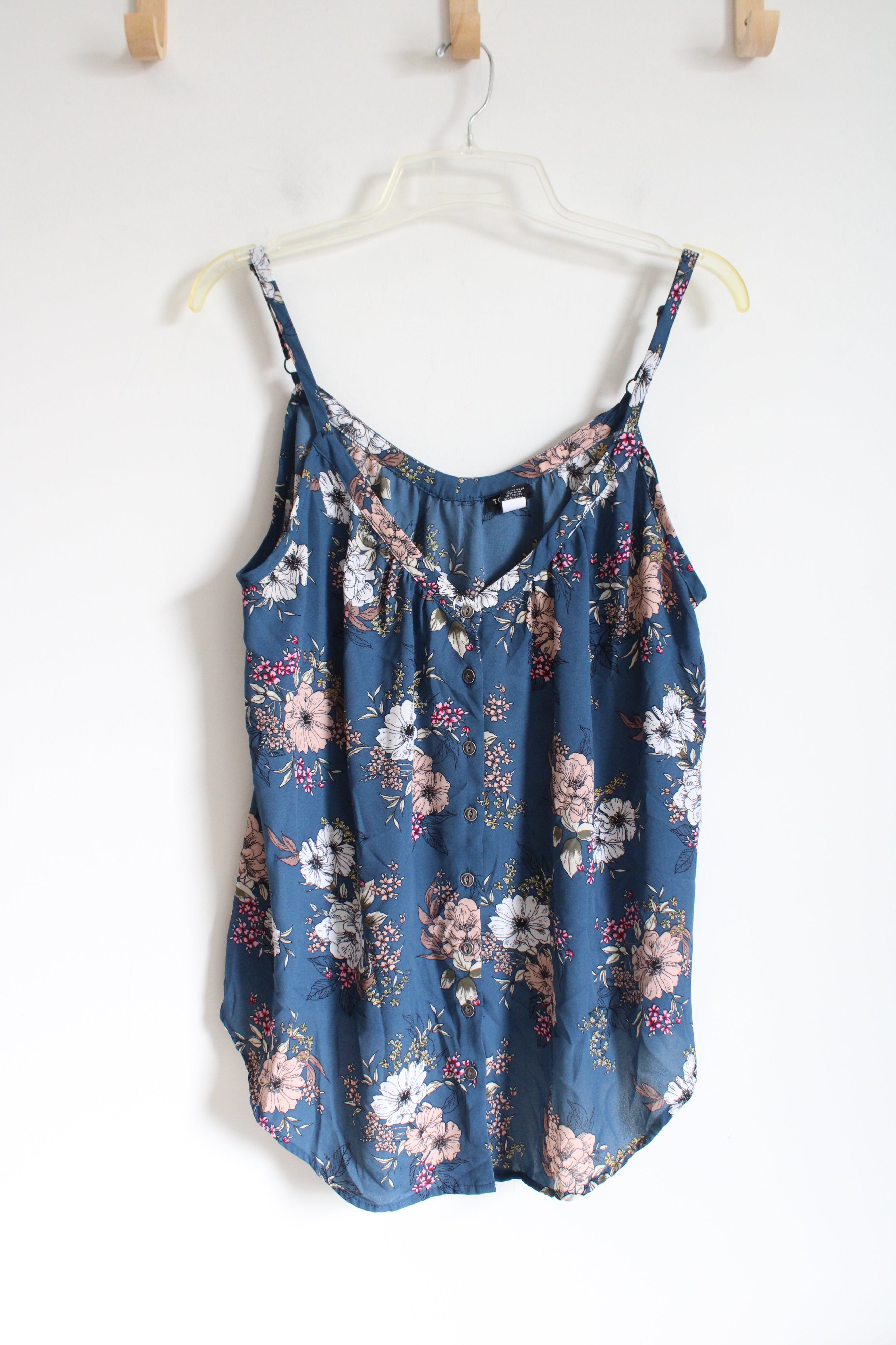 Torrid Blue Floral Spaghetti Strap Top | 0