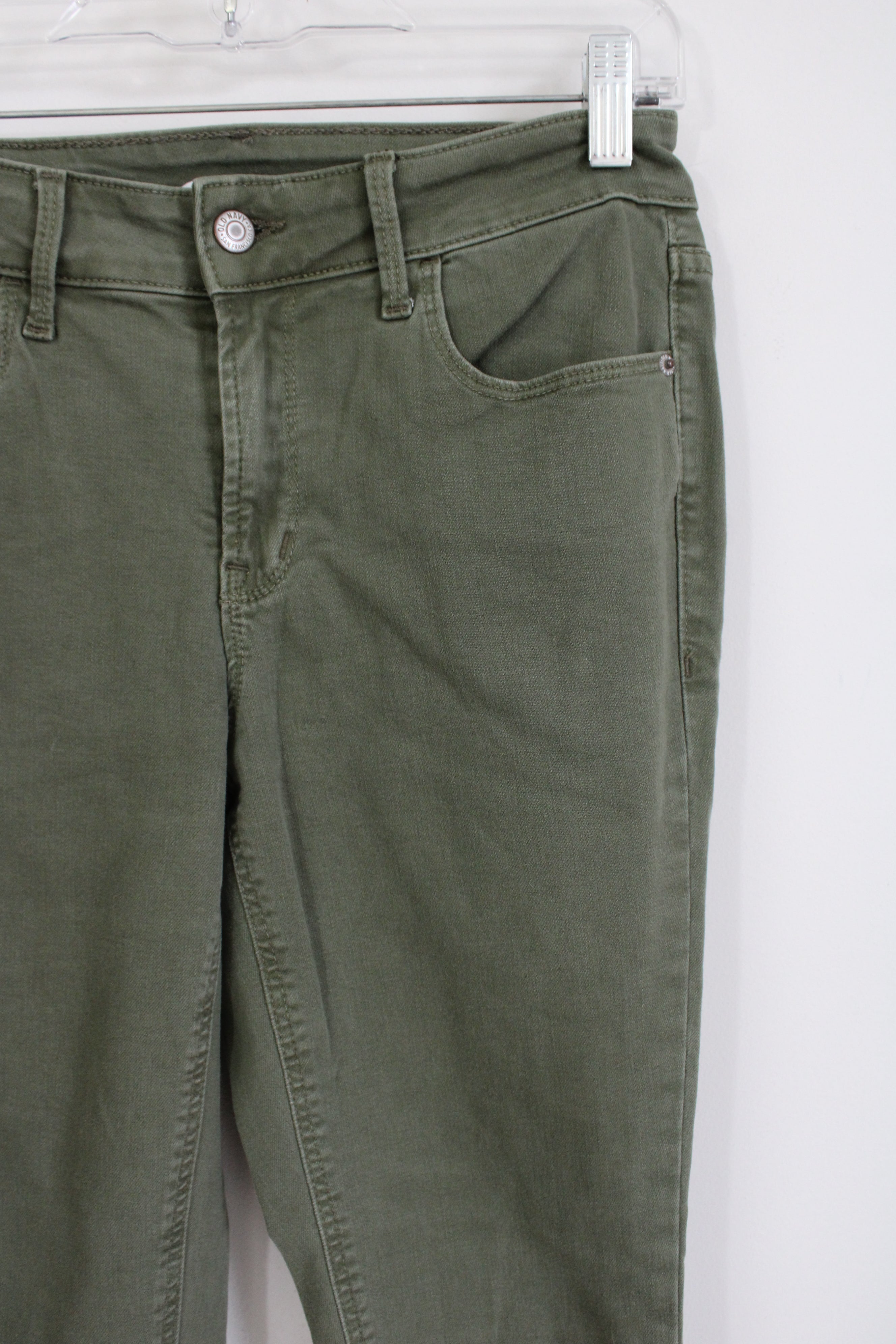 Old Navy Rockstar Super Skinny Olive Green Jeans | 4