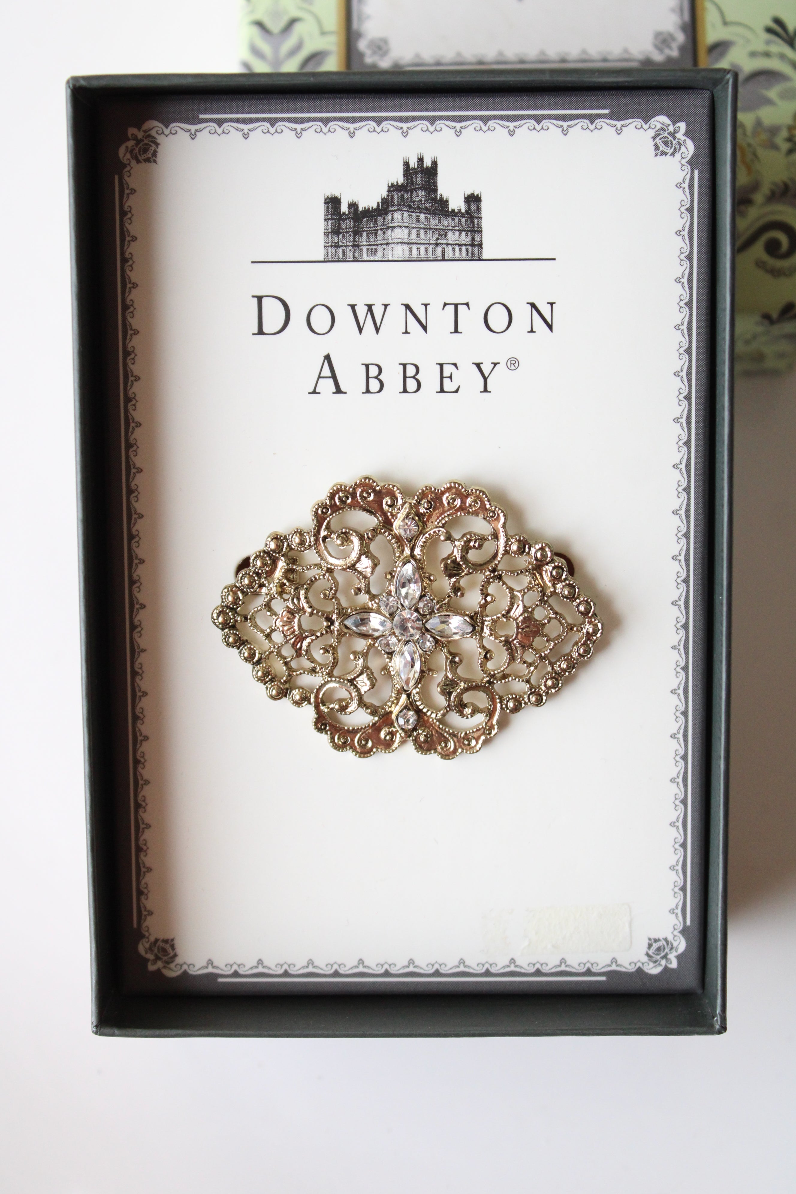 Downton Abbey Gold Belle Epoch Pave Pin