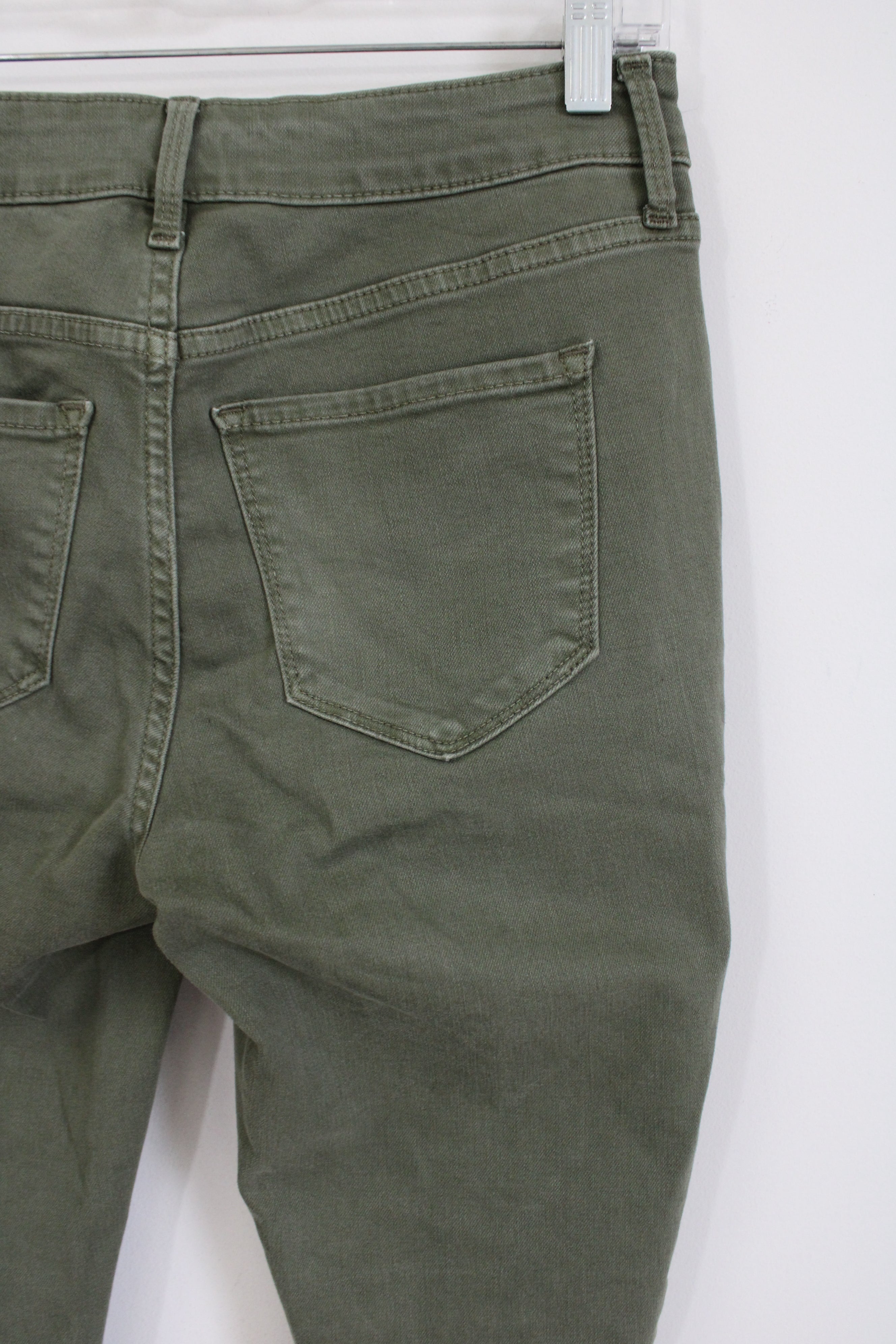 Old Navy Rockstar Super Skinny Olive Green Jeans | 4