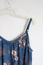 Torrid Blue Floral Spaghetti Strap Top | 0