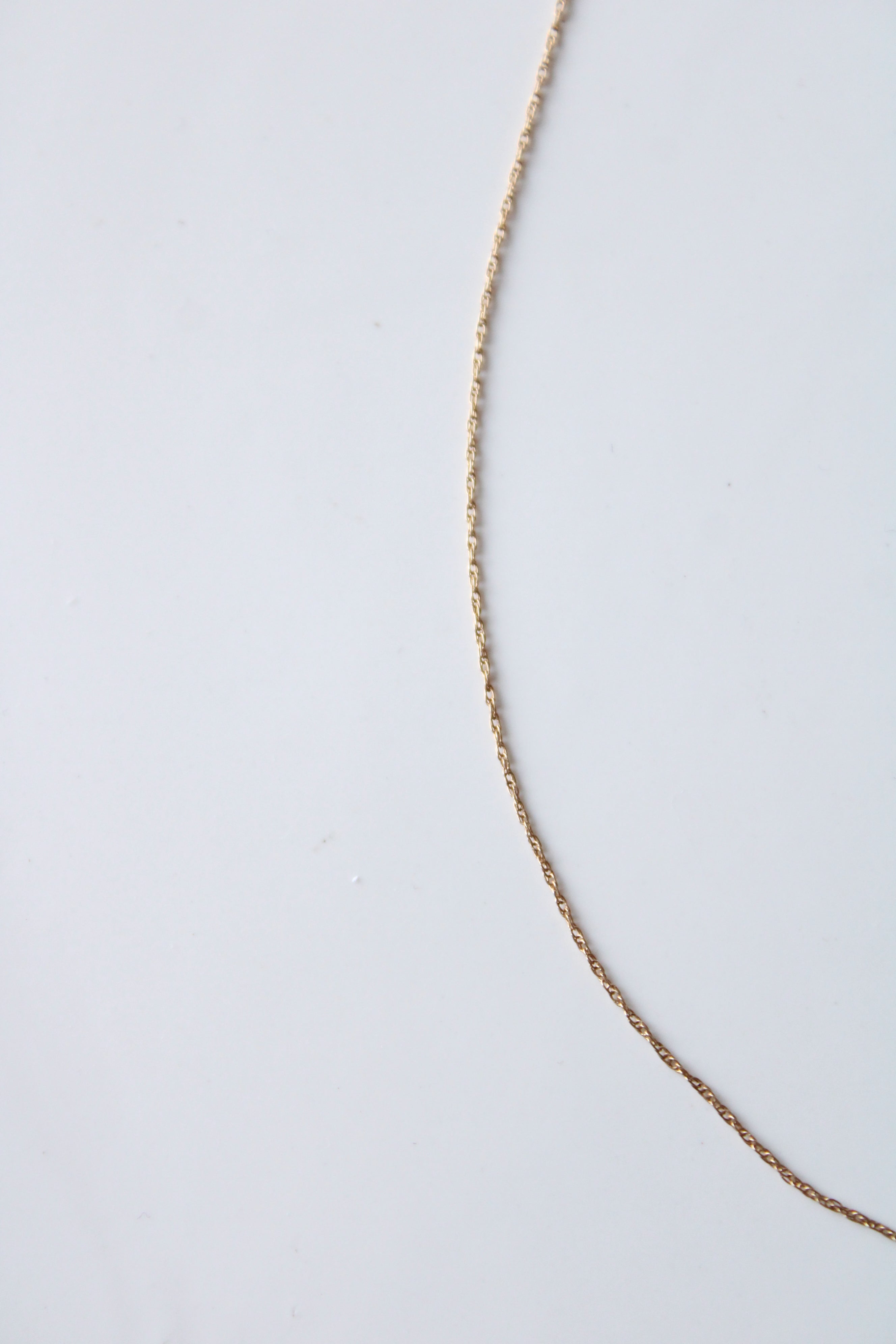 585 Yellow Gold Delicate Chain Necklace