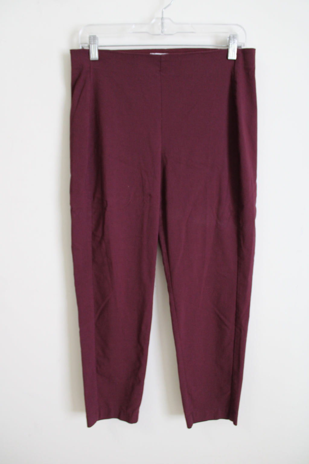 Croft & Barrow Stretch Maroon Pixie Pant | 10