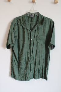 Van Heusen Air Green Button Down Shirt | XL 17-17 1/2