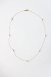 14KT Yellow Gold Pearl Chain Necklace