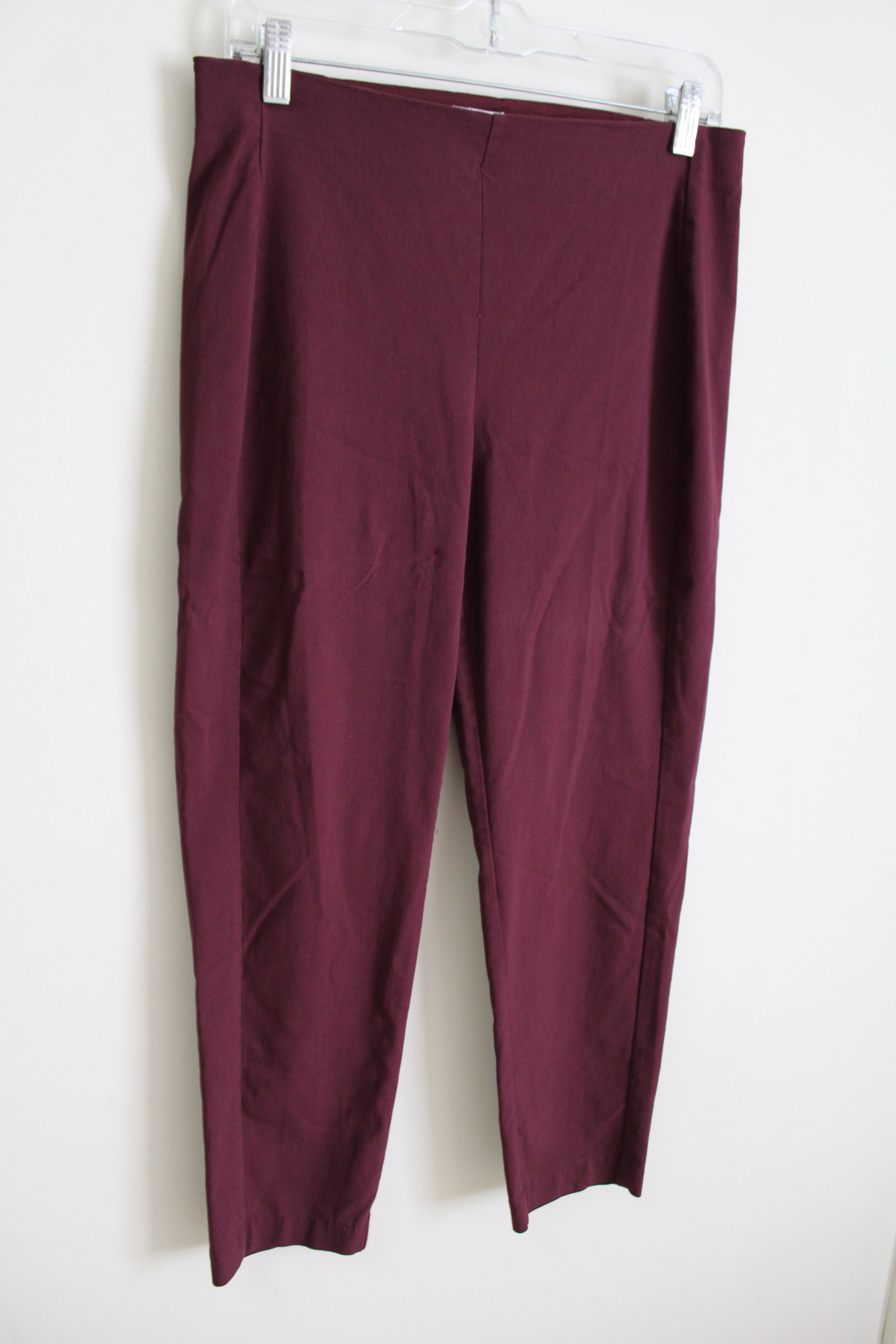 Croft & Barrow Stretch Maroon Pixie Pant | 10