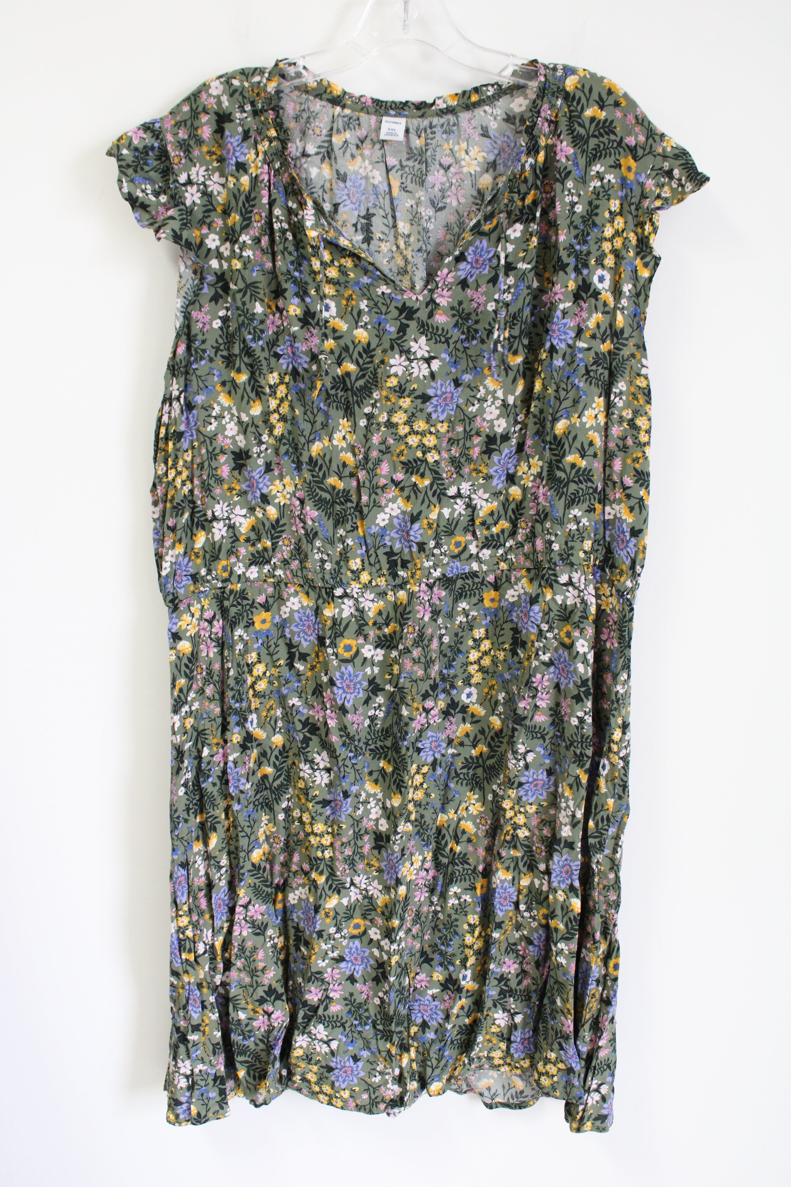 Old Navy Green Floral Dress | XXL