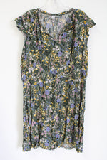 Old Navy Green Floral Dress | XXL