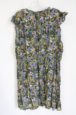 Old Navy Green Floral Dress | XXL