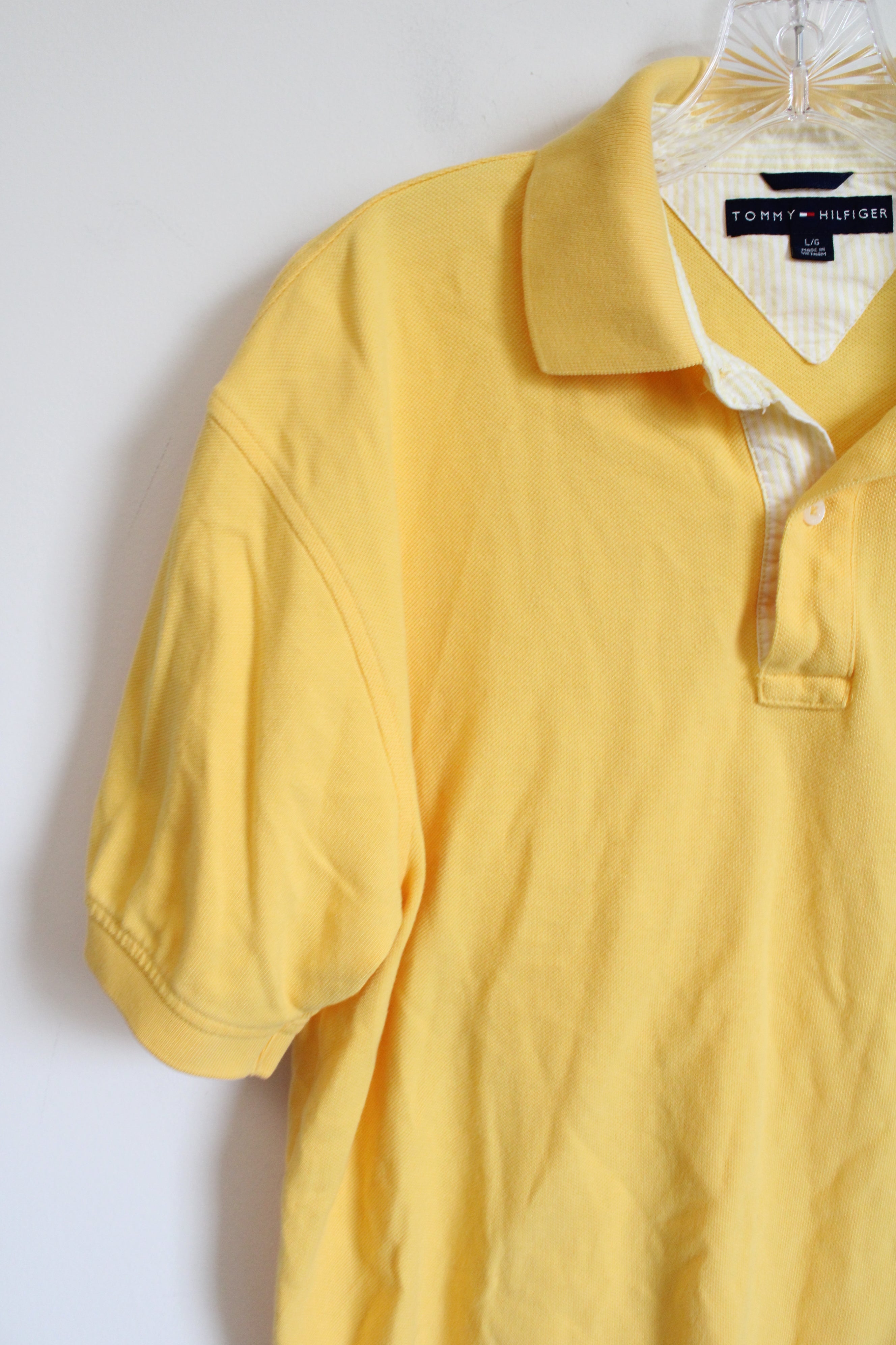 Tommy Hilfiger Yellow Polo Shirt | L